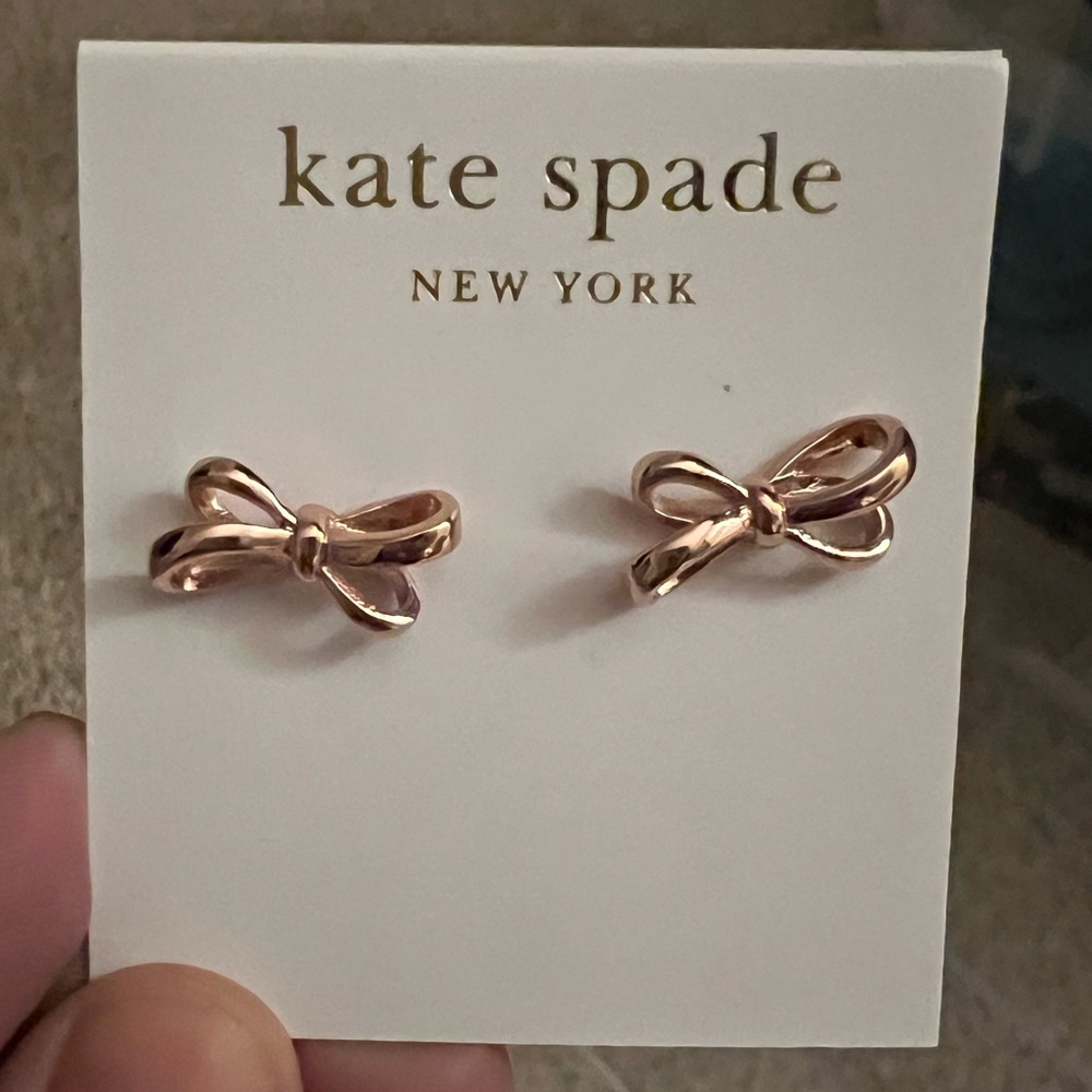 Kate Spade Bow Earrings Rose gold